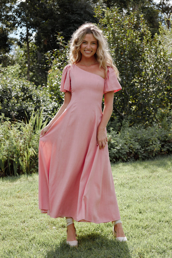 Petal and Pup USA DRESSES Franca Midi Dress - Pink