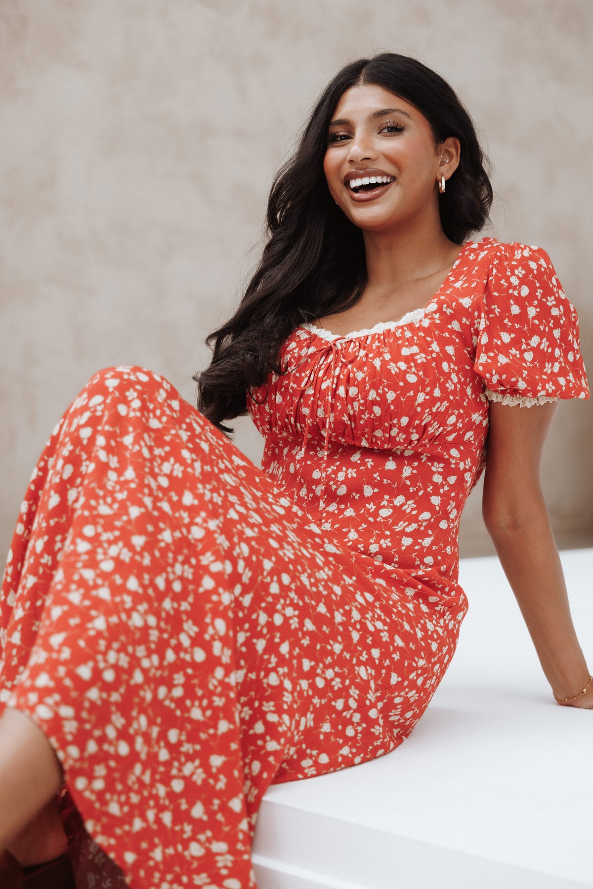 red floral jacquard lace up back midi dress Red Jacquard Dress - Jacquard Floral Dress - Cutout Mini Dress