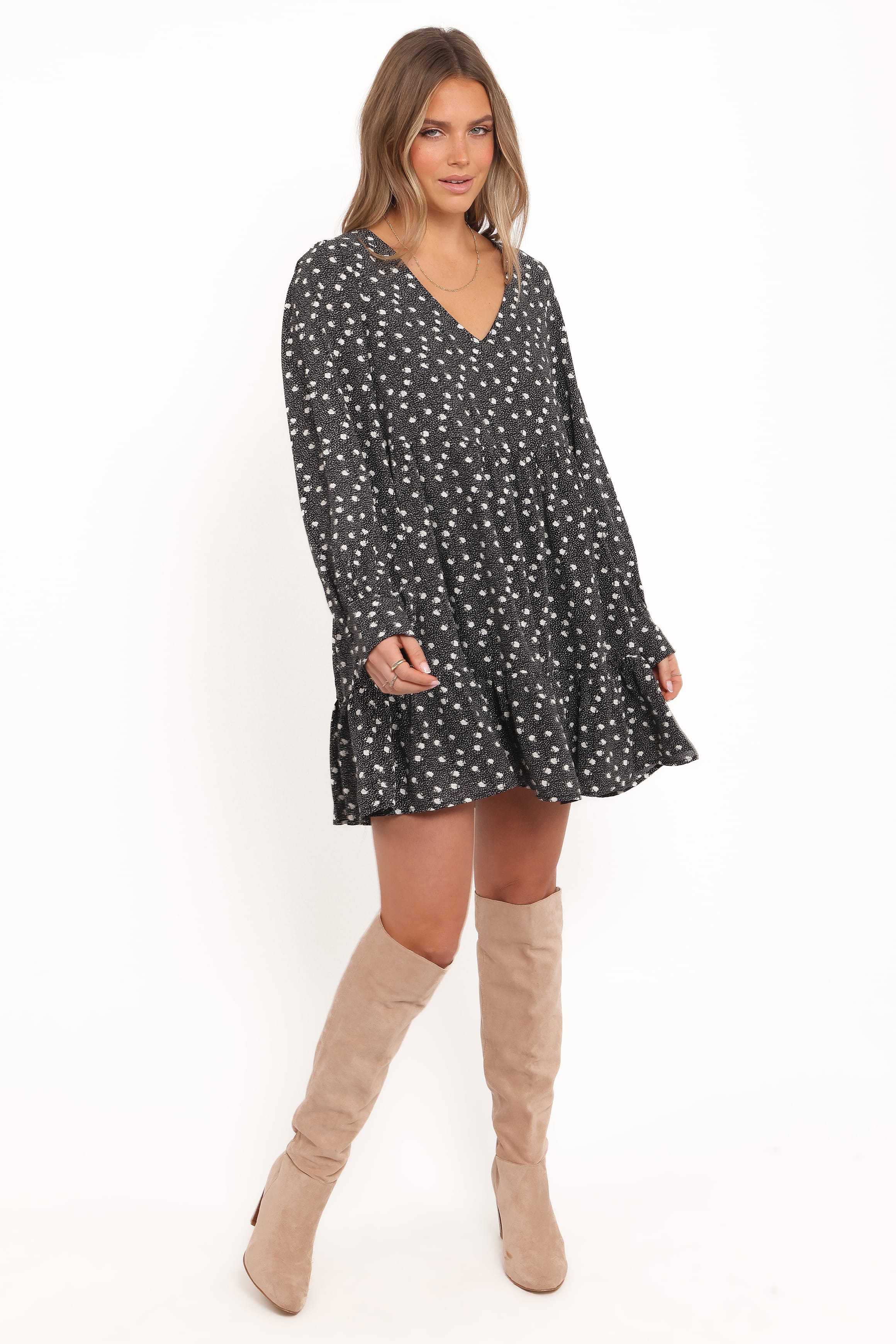chinese dress ladies Amazon.com: Black Longsleeve Mini Dress For Women main image 0
