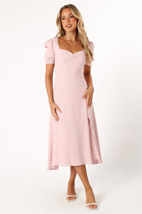 Petal and Pup USA DRESSES Franklin Midi Dress - Pink