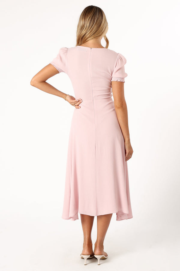 Petal and Pup USA DRESSES Franklin Midi Dress - Pink