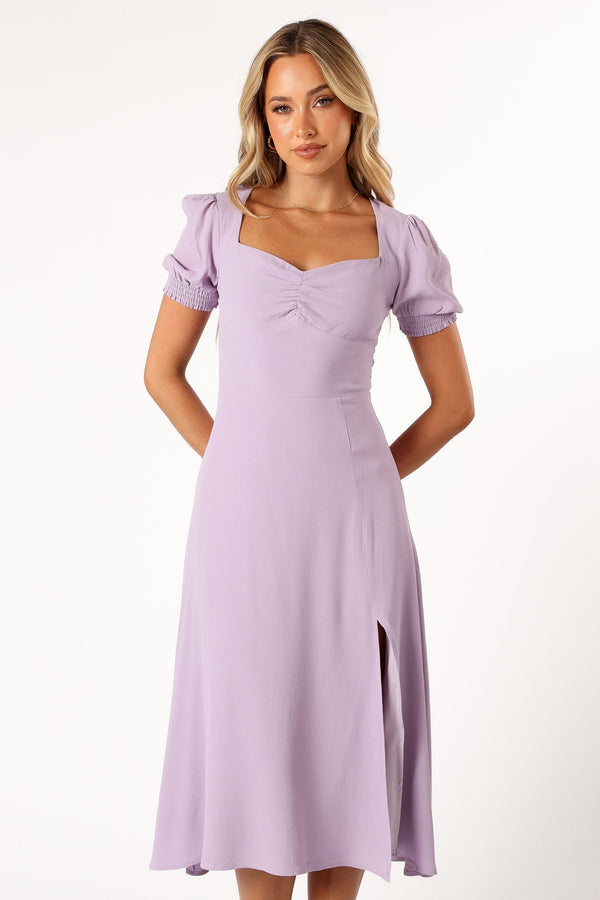 Petal and Pup USA DRESSES Franklin Midi Dress - Purple