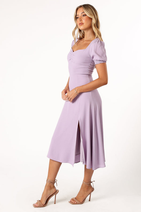 Petal and Pup USA DRESSES Franklin Midi Dress - Purple