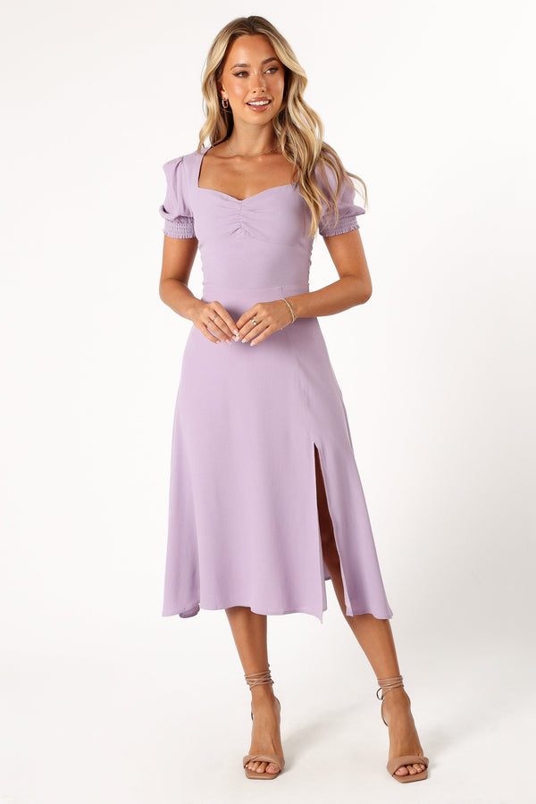 Petal and Pup USA DRESSES Franklin Midi Dress - Purple