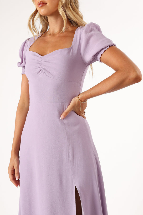 Petal and Pup USA DRESSES Franklin Midi Dress - Purple