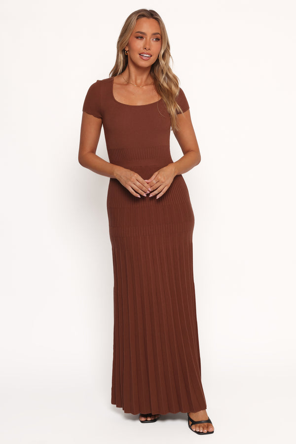 Petal and Pup USA DRESSES Freeman Maxi Dress - Brown