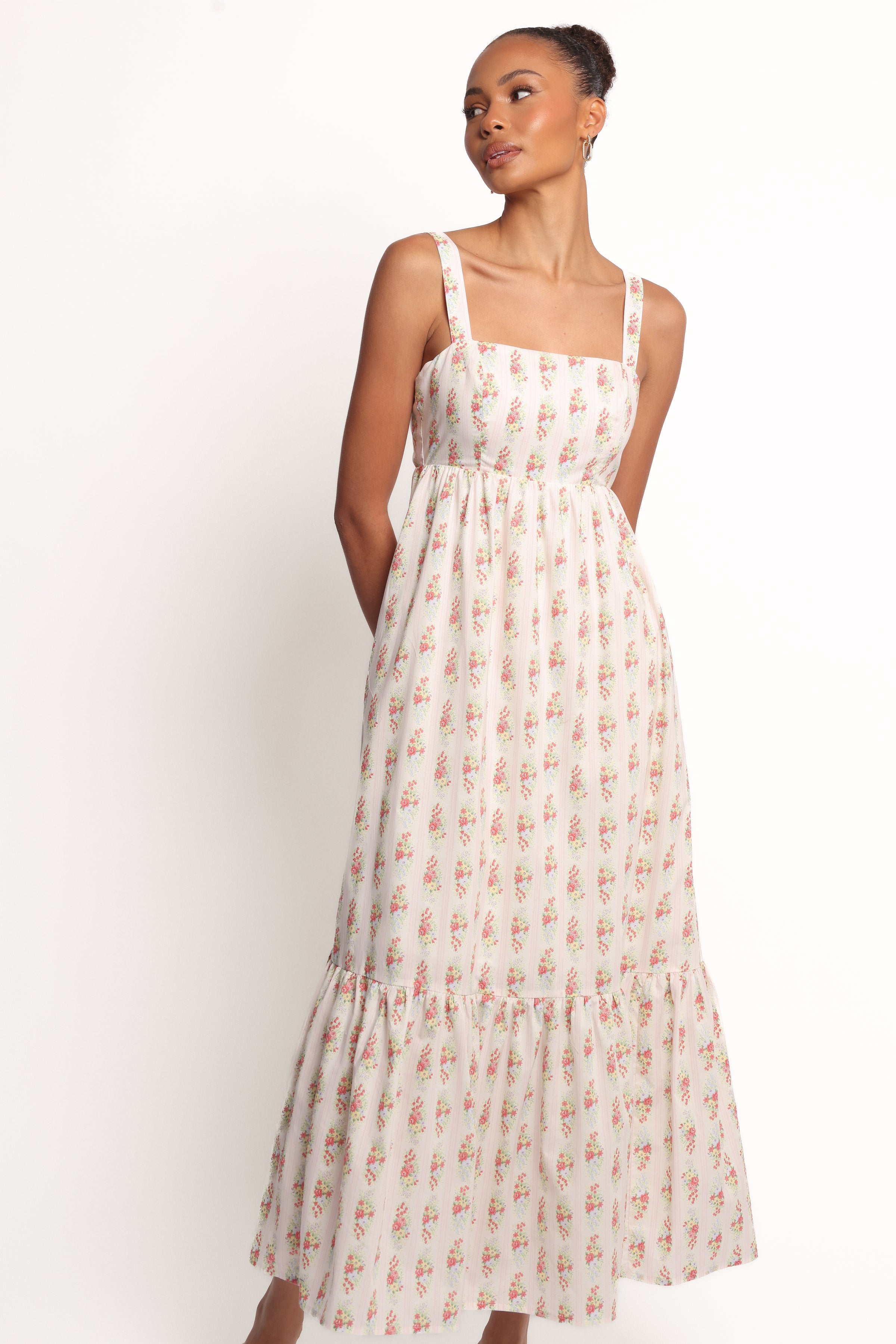 Petal and Pup USA DRESSES Gabriela Maxi Dress - Off White (Hold for Amazon)