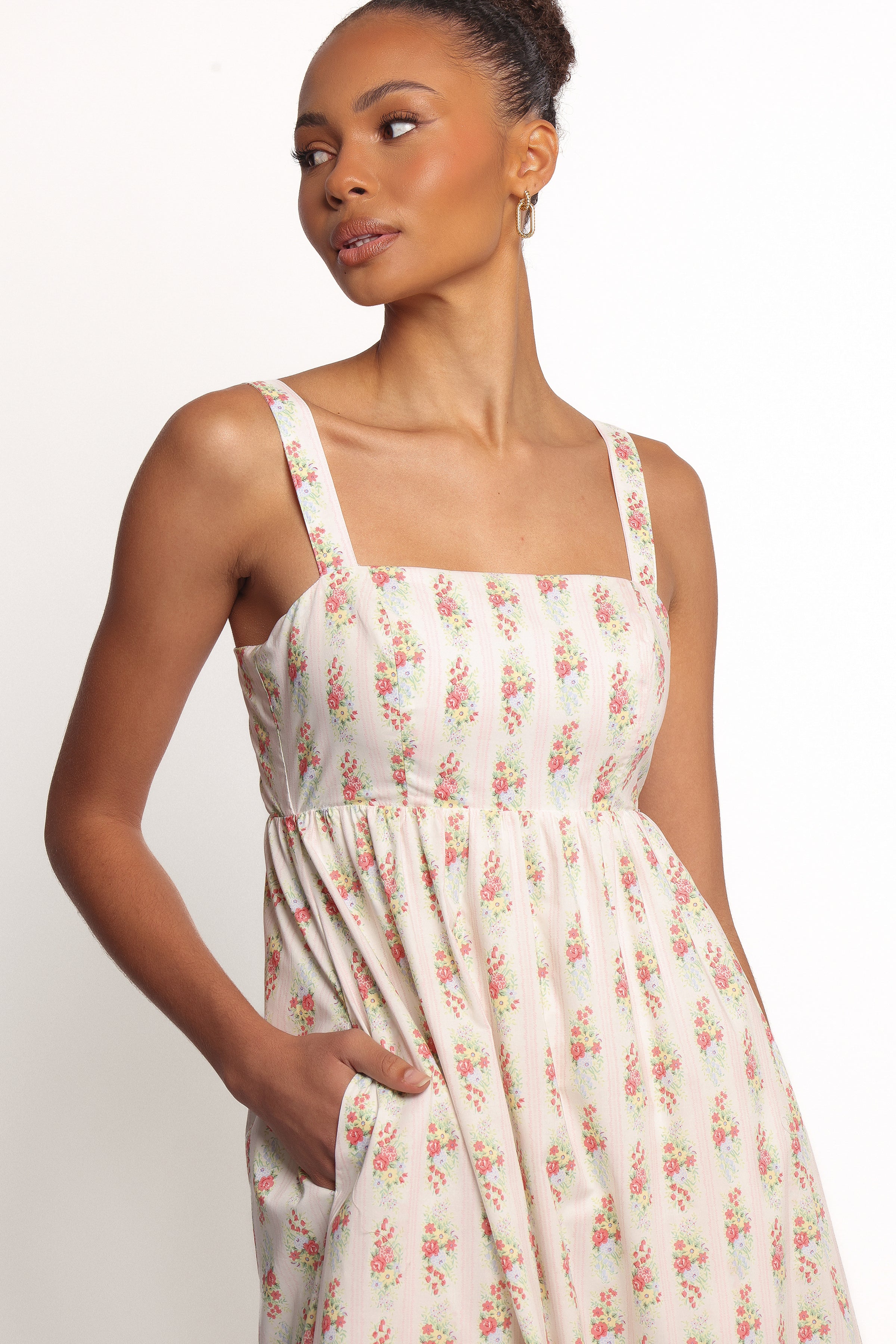 Petal and Pup USA DRESSES Gabriela Maxi Dress - Off White (Hold for Amazon)