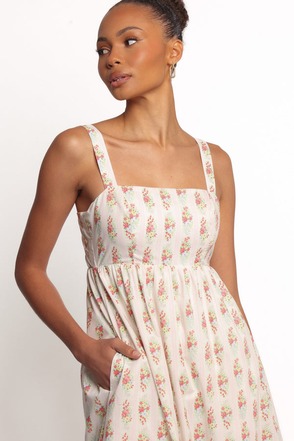 Petal and Pup USA DRESSES Gabriela Maxi Dress - Off White (Hold for Amazon)