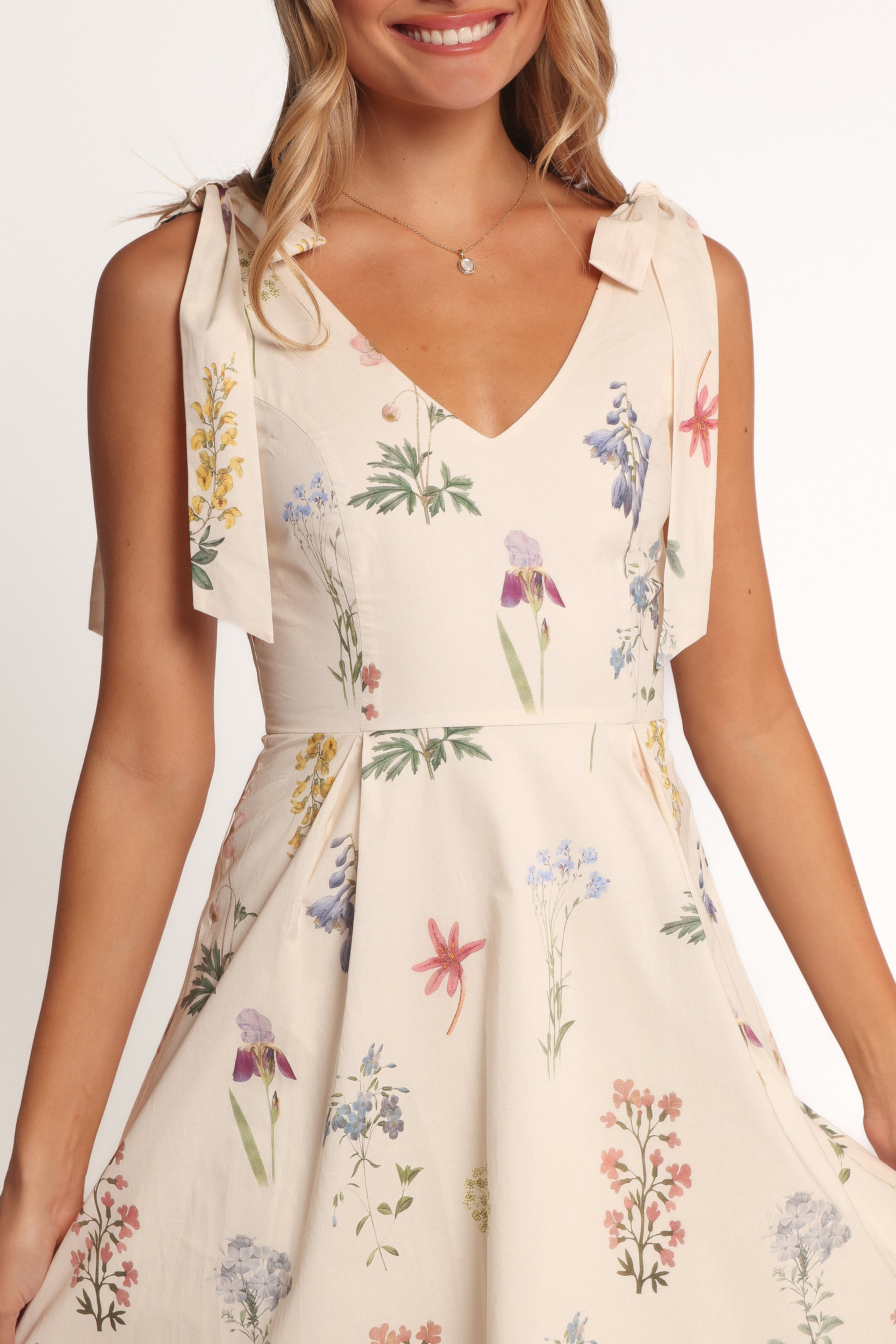 Petal and Pup USA DRESSES Galadriel Midi Dress - Cream