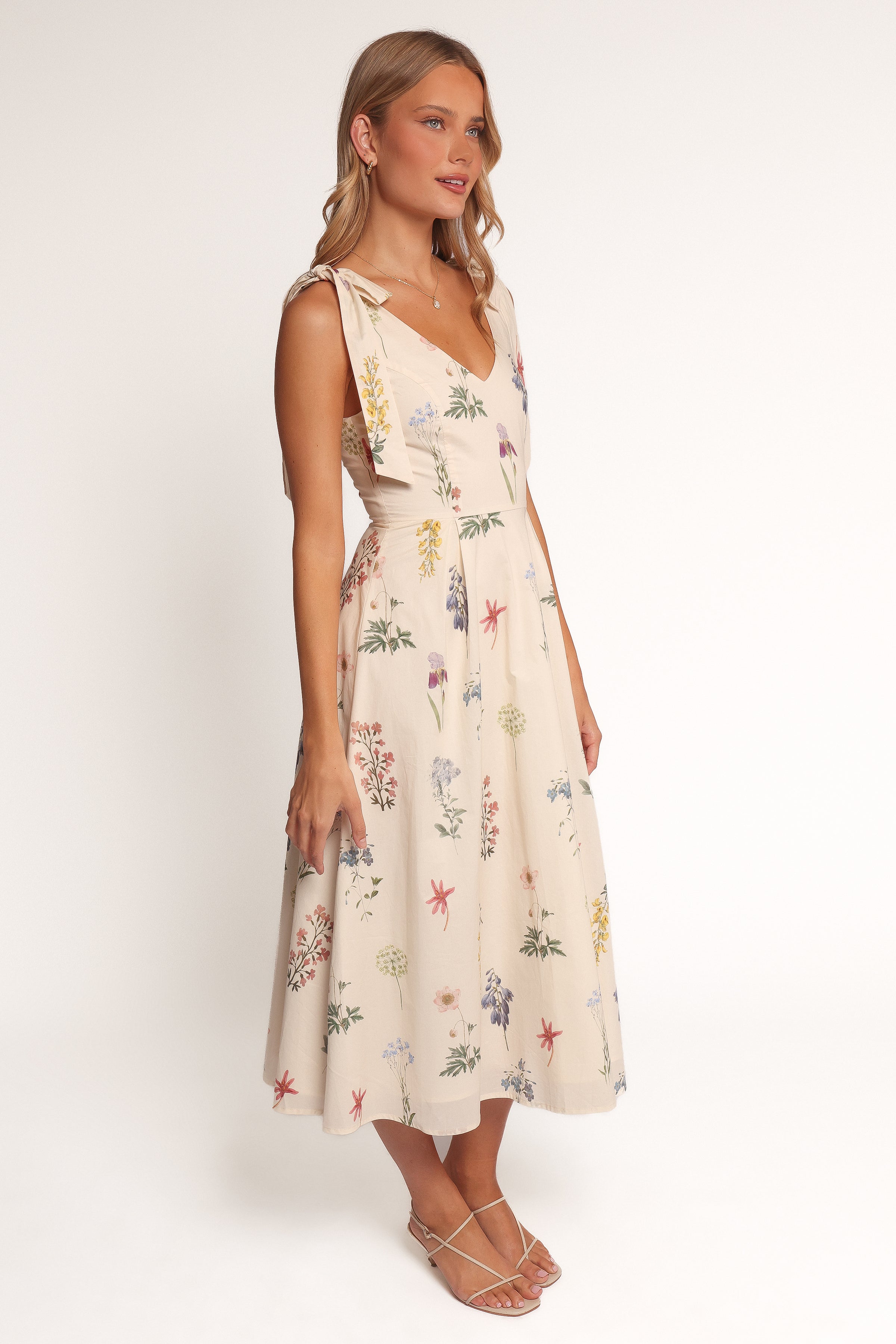 Petal and Pup USA DRESSES Galadriel Midi Dress - Cream