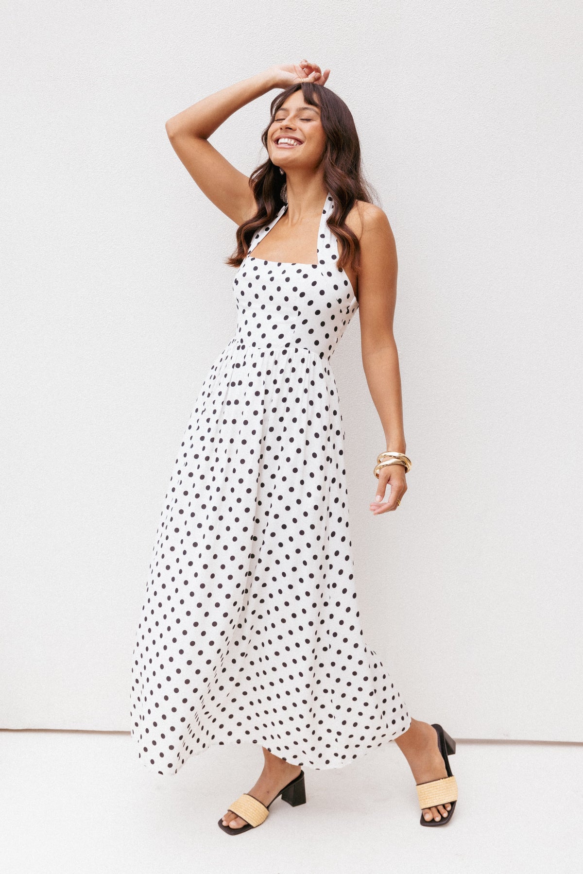 Gemini Halterneck Maxi Dress