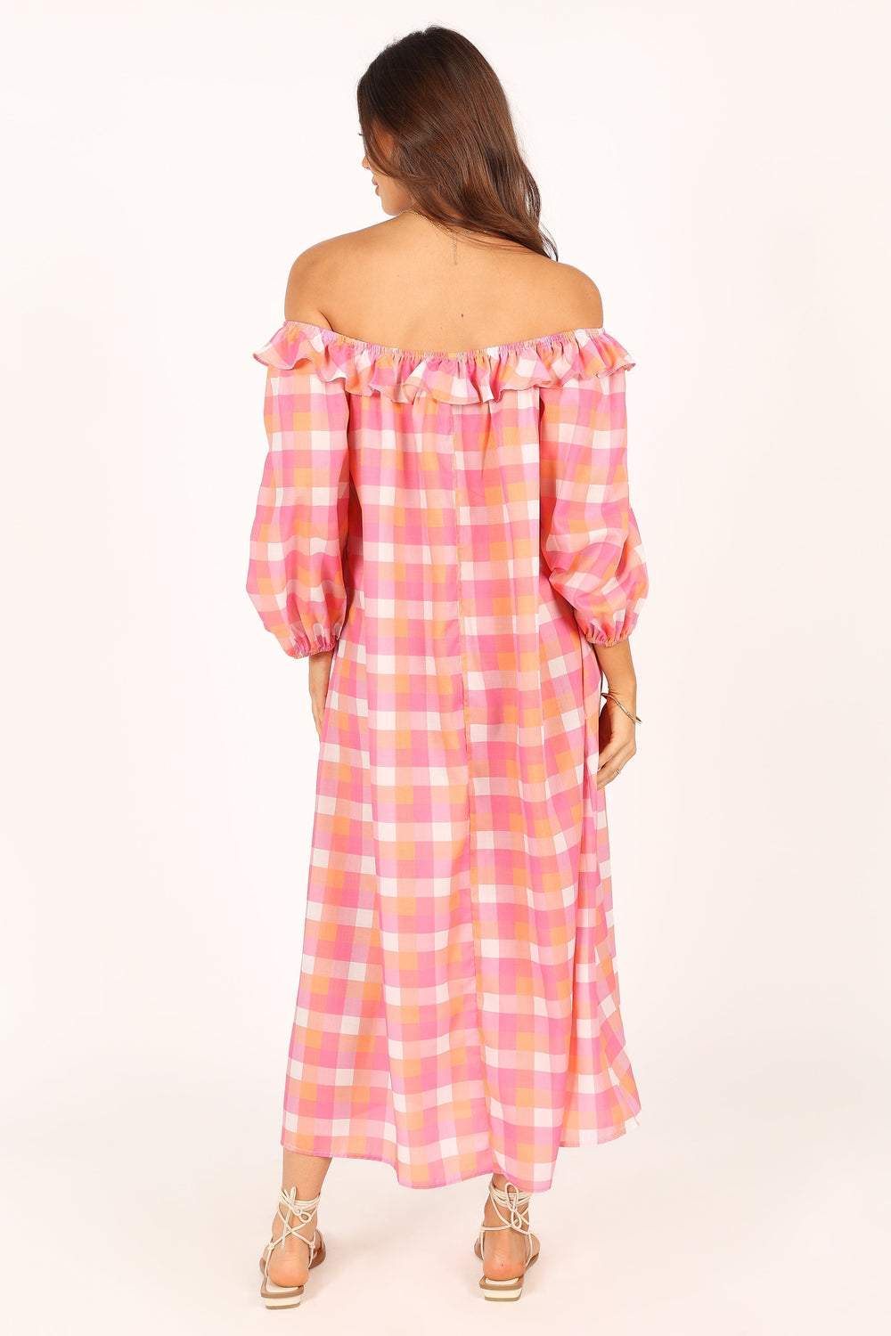 Pink Gingham Dress in Spring - Central Florida Chic