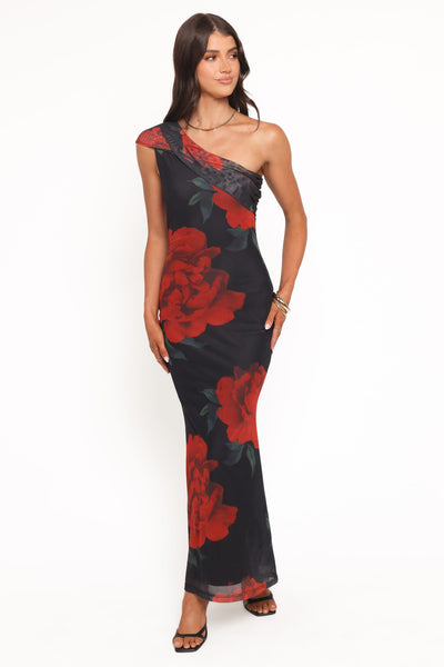 mamanuca floral off the shoulder maxi dress Juliet Maxi Dress, in Mimosa Floral Taffeta | Show Me Your Mumu