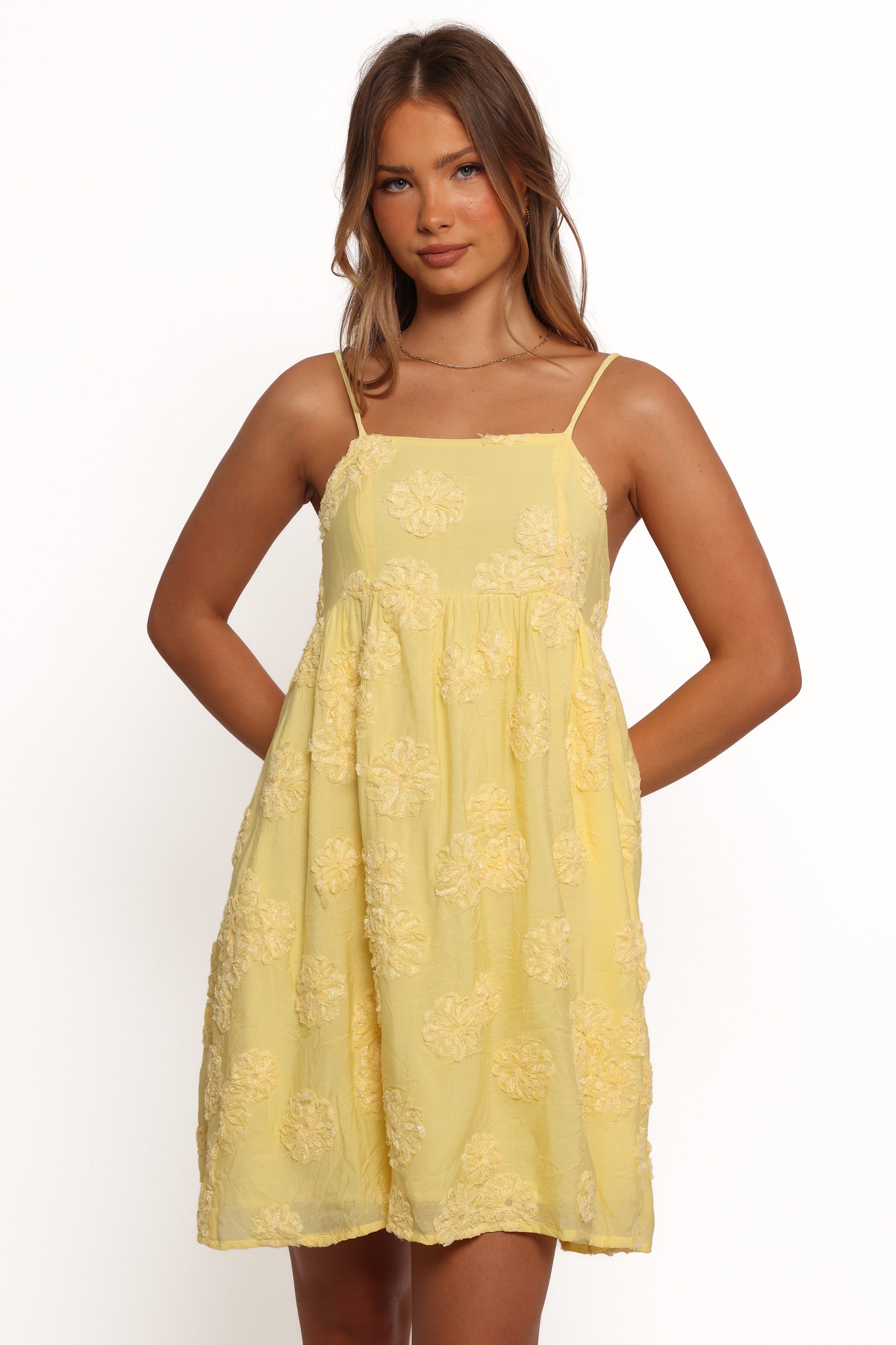 Petal and Pup USA DRESSES Giana Mini Dress - Yellow