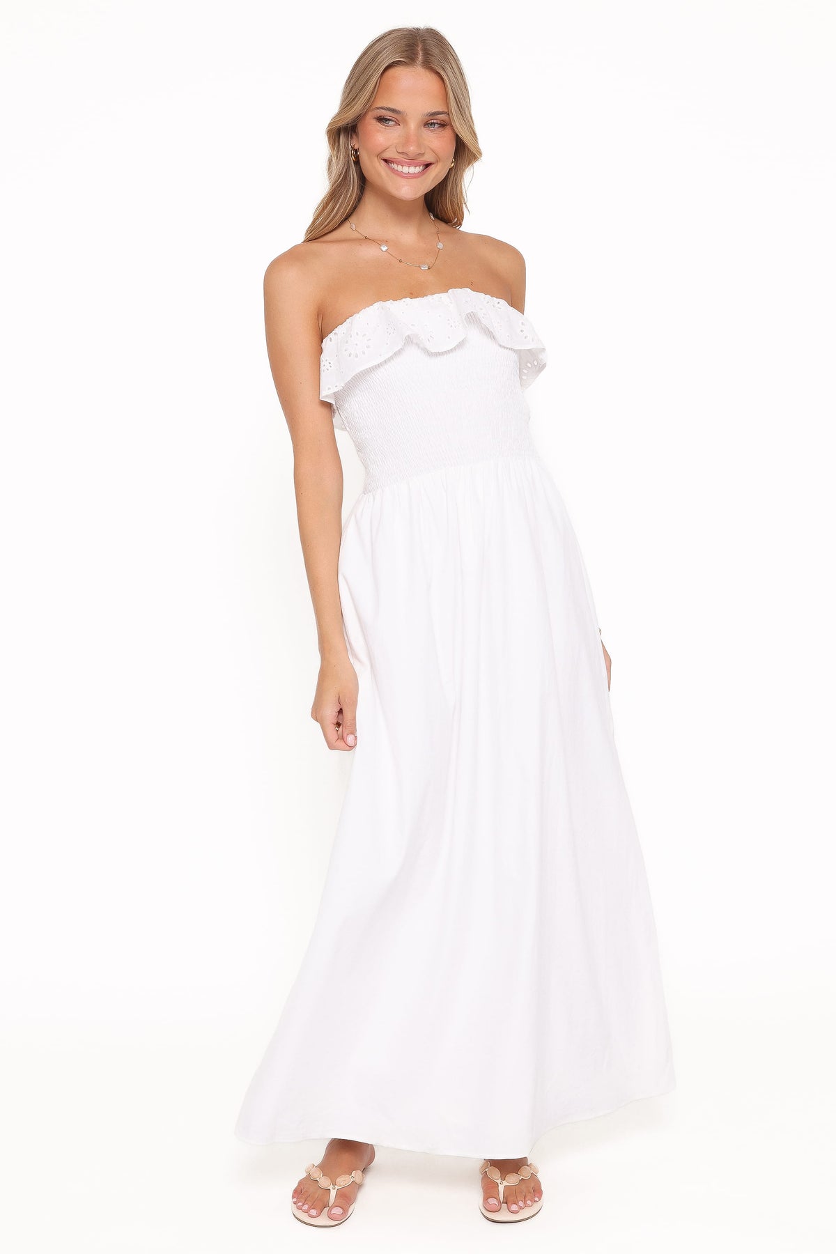 white strapless dress maxi Tulle Lace Pleated | Womens | Medium (Available in L) | 100% Polyester | Lulus and invisible back zip Soleil | White Strapless Maxi