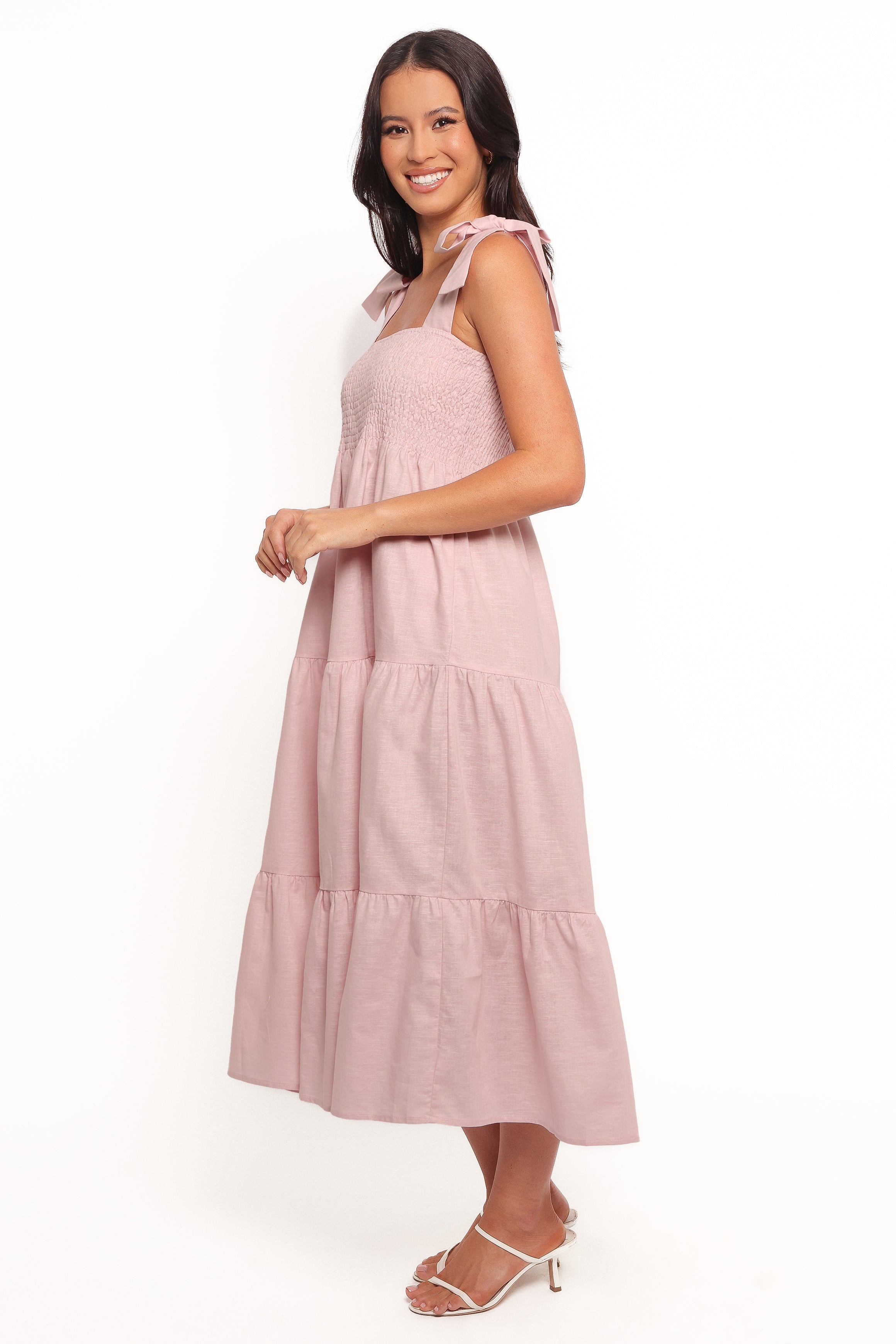 Petal and Pup USA DRESSES Giorgi Midi Dress - Pink