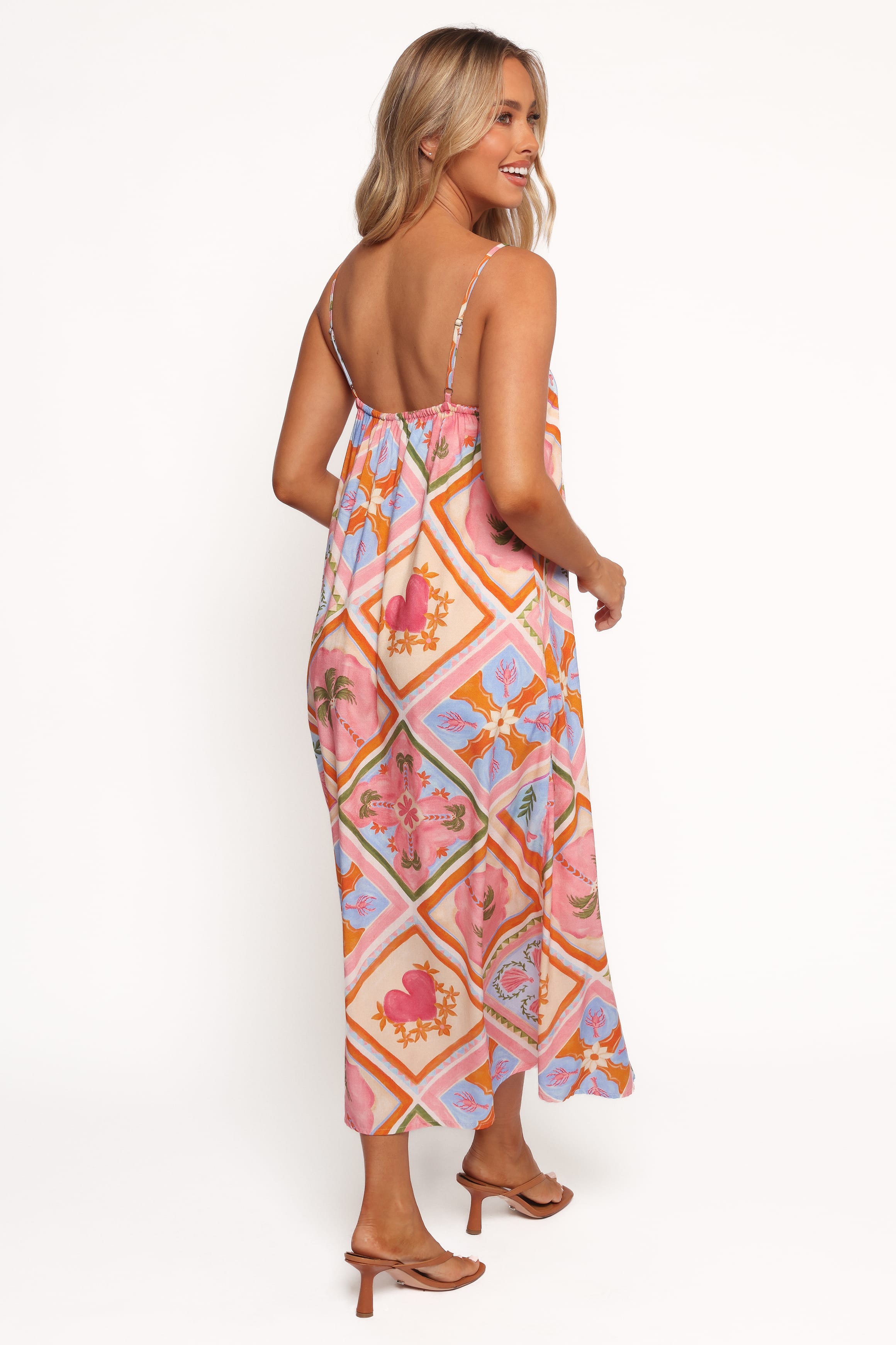 Petal and Pup USA DRESSES Gisela Midi Dress - Multi Tile (Hold for Rack)
