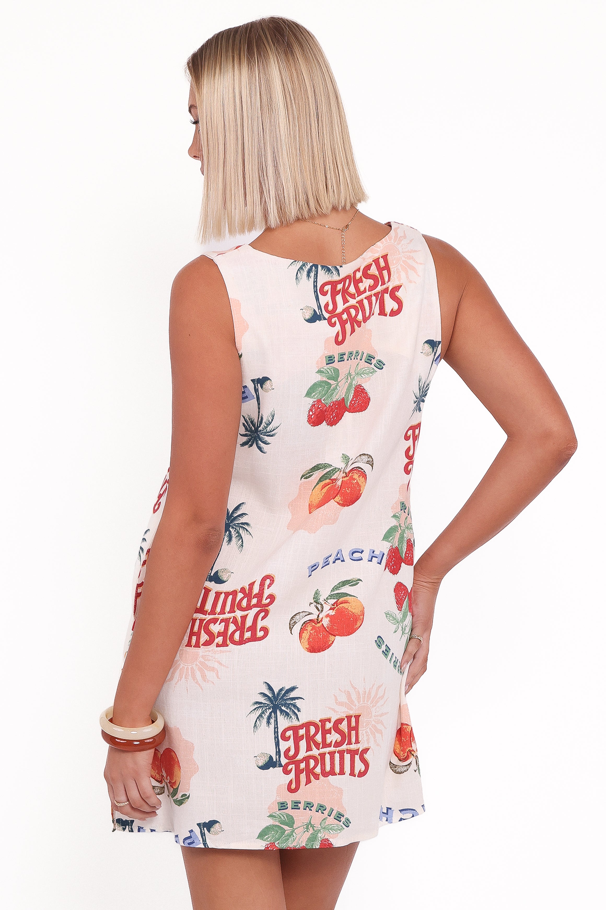 knee length dresses for ladies Fruit Mini Dress – Kalimera