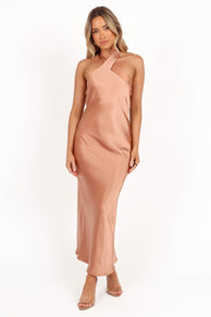 Petal and Pup USA DRESSES Grasie Midi Dress - Bronze