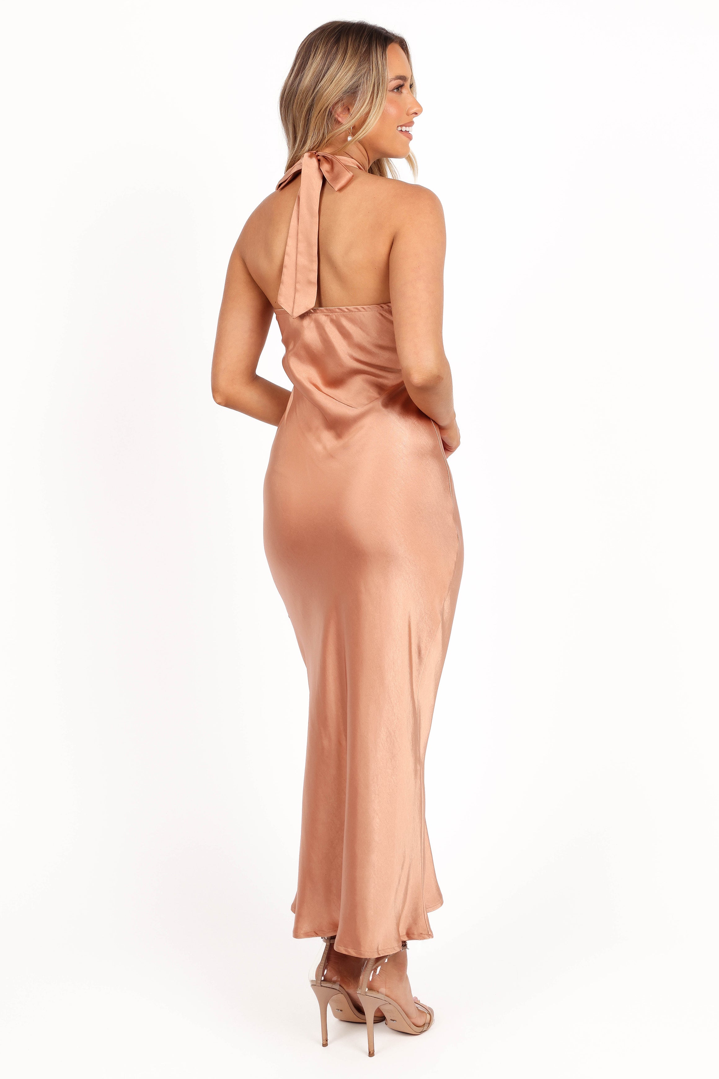 Petal and Pup USA DRESSES Grasie Midi Dress - Bronze