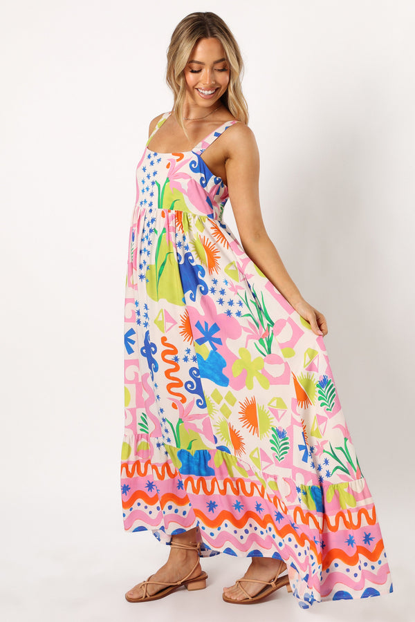 Petal and Pup USA DRESSES Greer Maxi Dress - Mercedes Print