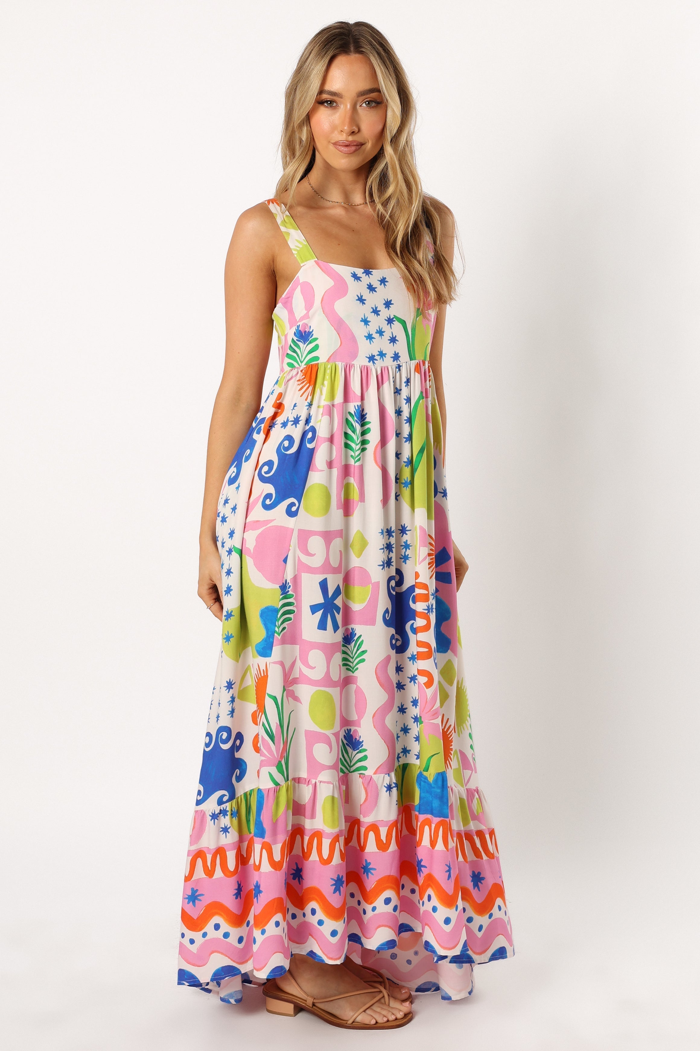 Petal and Pup USA DRESSES Greer Maxi Dress - Mercedes Print