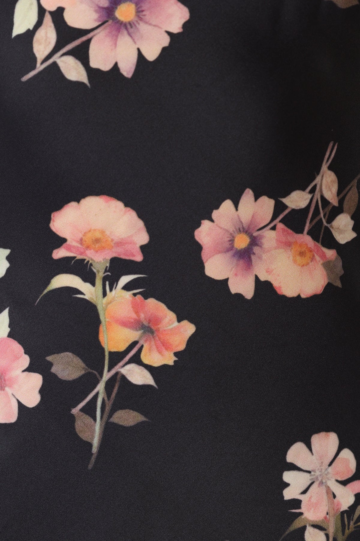 pink dress black flowers Hadley Halterneck Maxi Dress - Black Floral