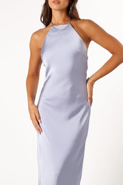 Petal and Pup USA DRESSES Hadley Halterneck Maxi Dress - Blue