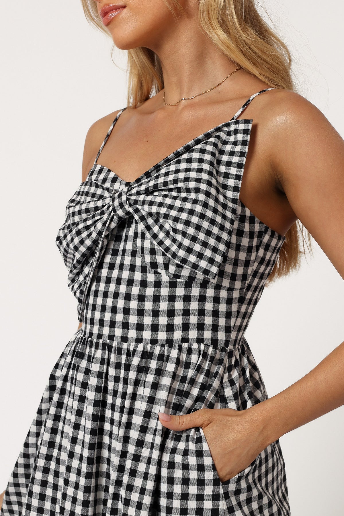 Hailee Maxi Dress - Black Gingham | Petal & Pup USA
