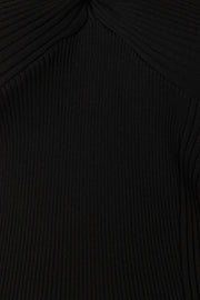 Petal and Pup USA DRESSES Halle One Shoulder Midi Dress - Black