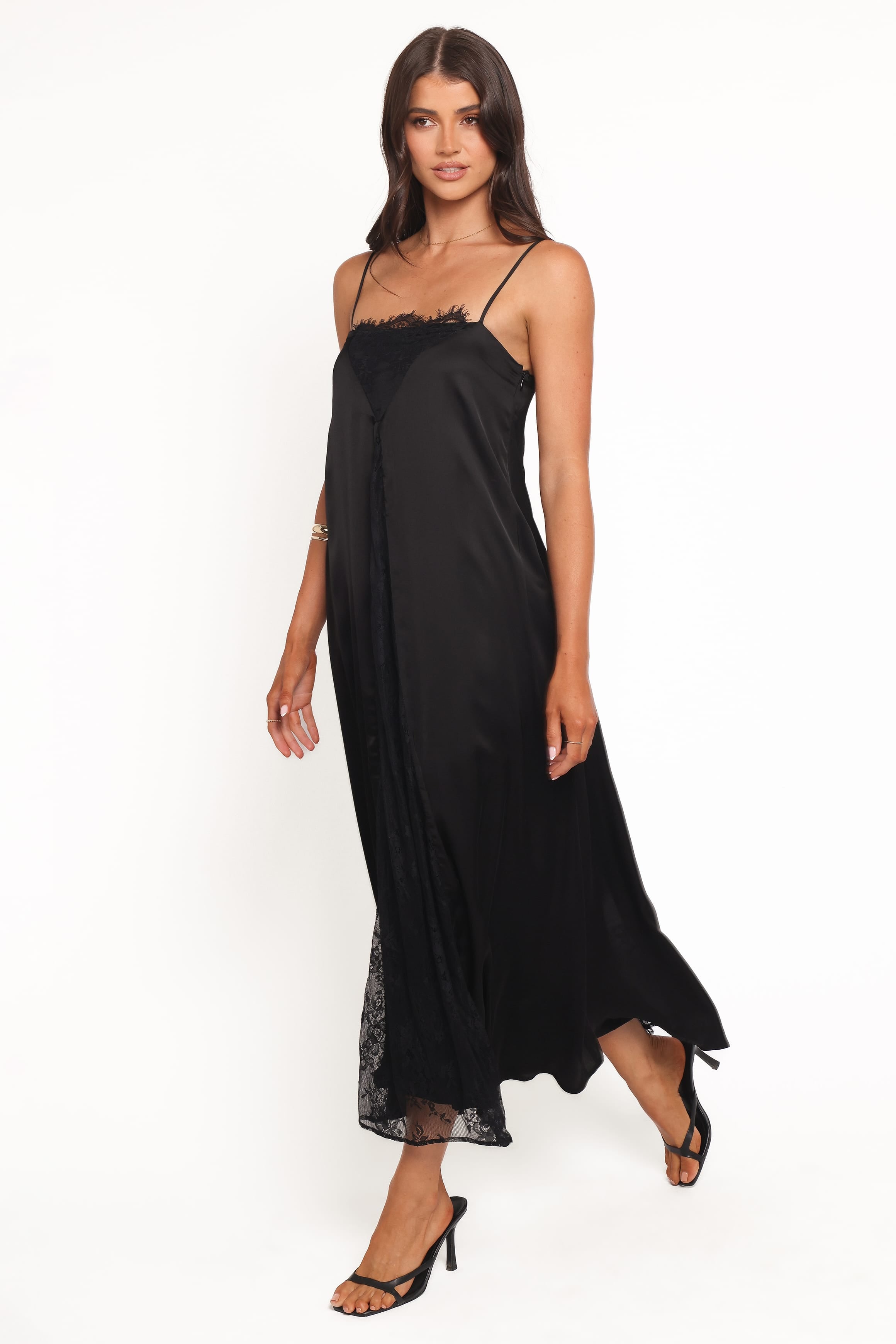 Petal and Pup USA DRESSES Halsey Midi Dress - Black