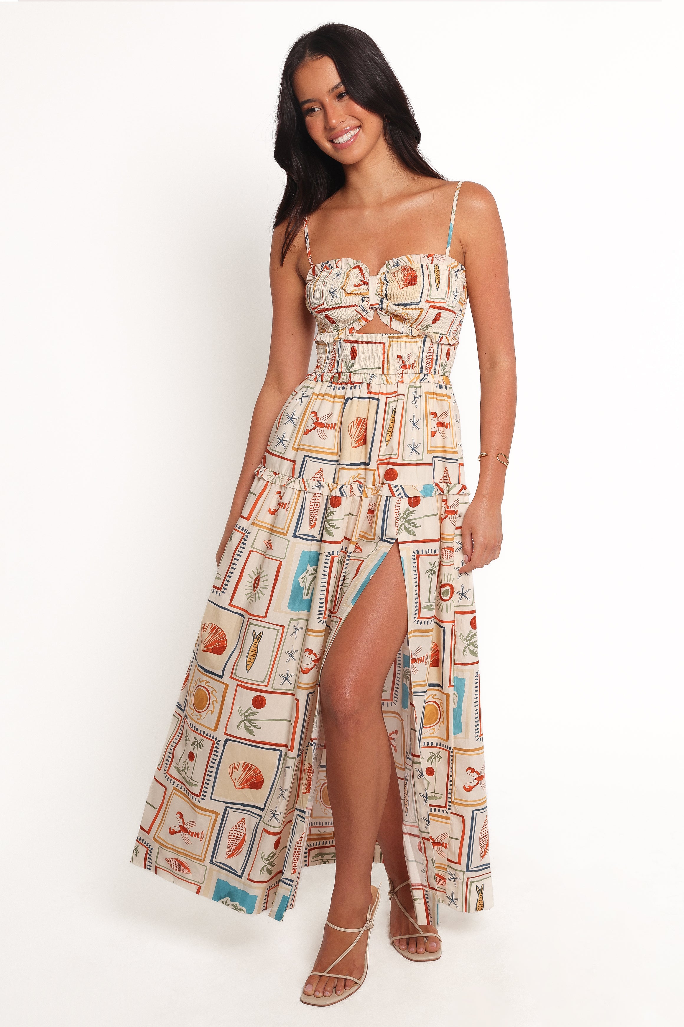 Petal and Pup USA DRESSES Hana Maxi Dress - Sardina