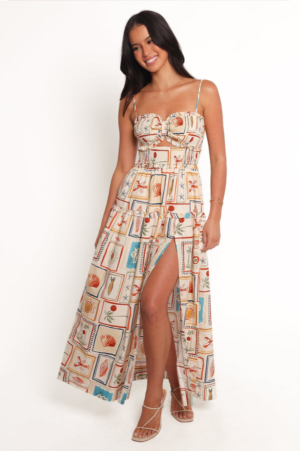 Petal and Pup USA DRESSES Hana Maxi Dress - Sardina