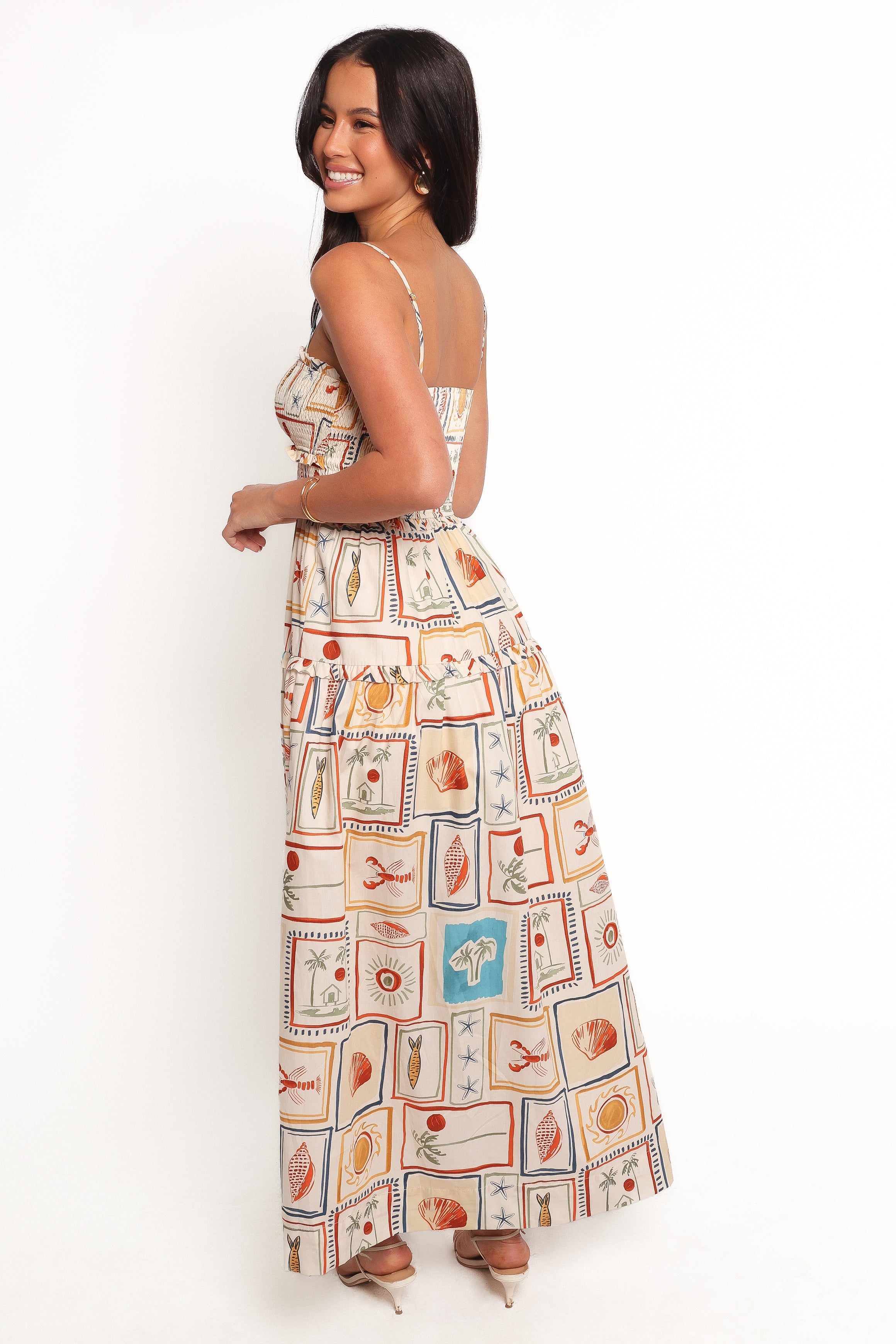 Petal and Pup USA DRESSES Hana Maxi Dress - Sardina