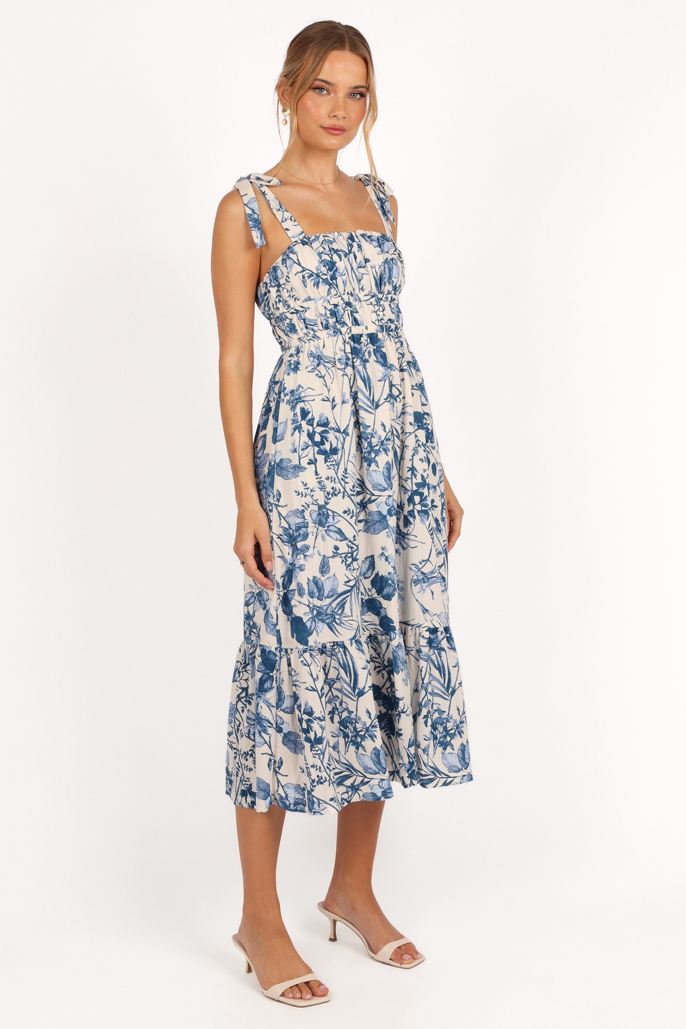 Petal and Pup USA DRESSES Harlowe Midi Dress - Porcelain Blue