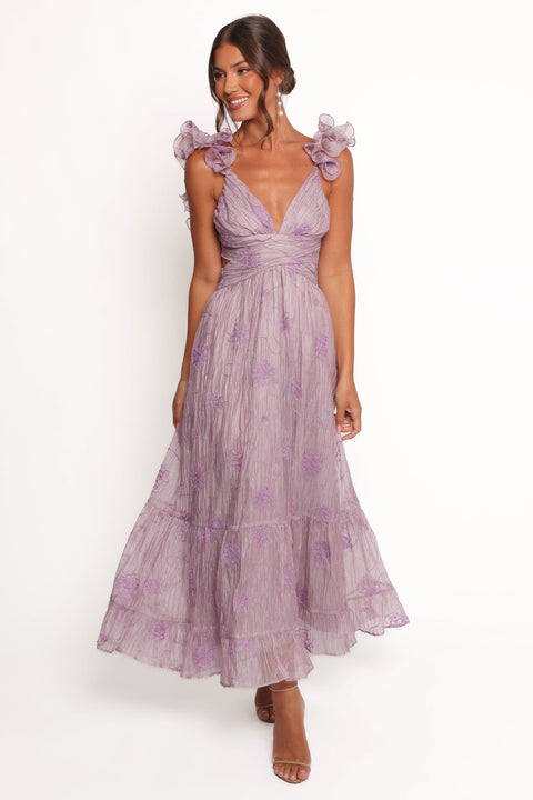purple long flowy dress Long Flowy Purple Dress main image 0