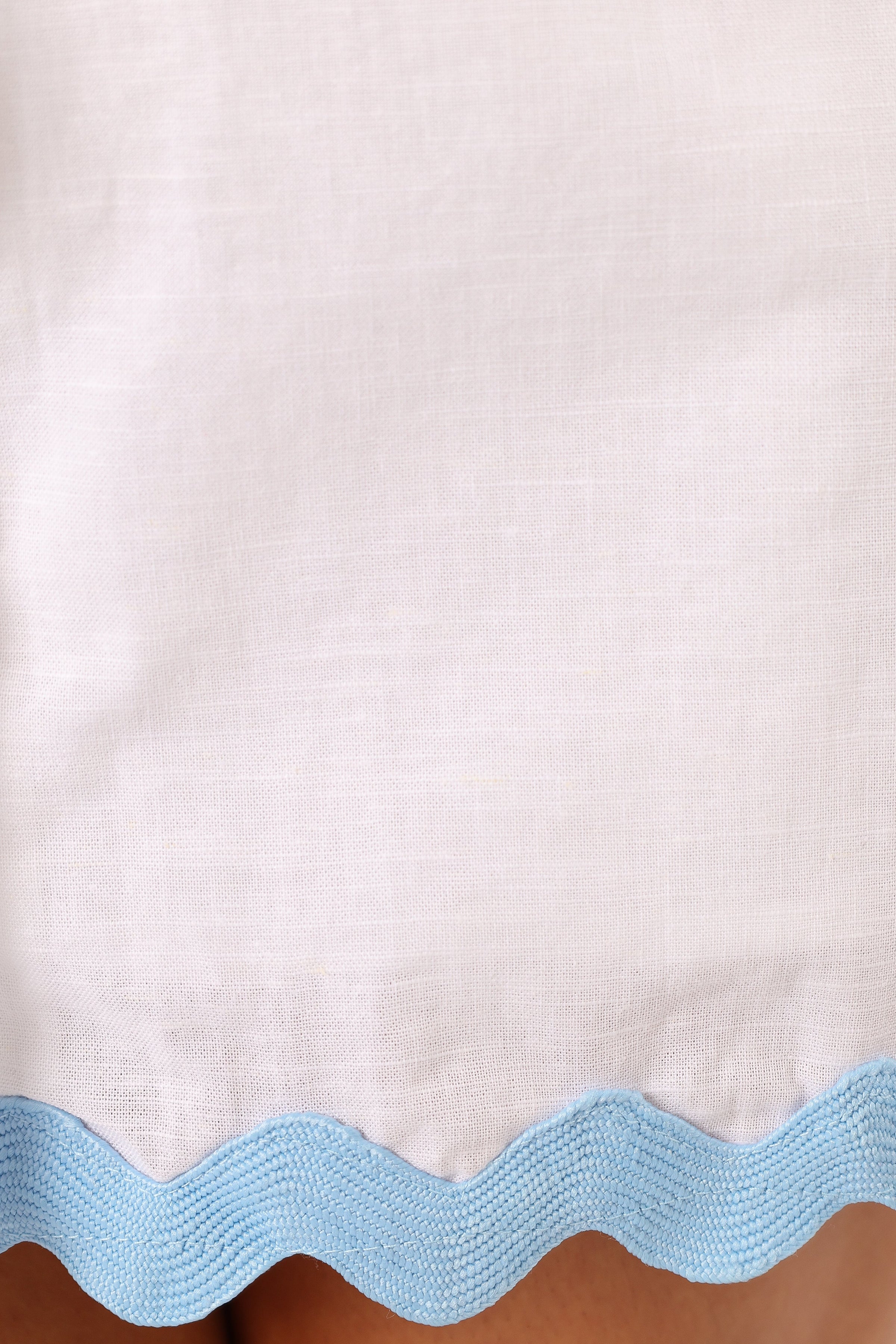 Petal and Pup USA DRESSES Harry Mini Dress - White Blue