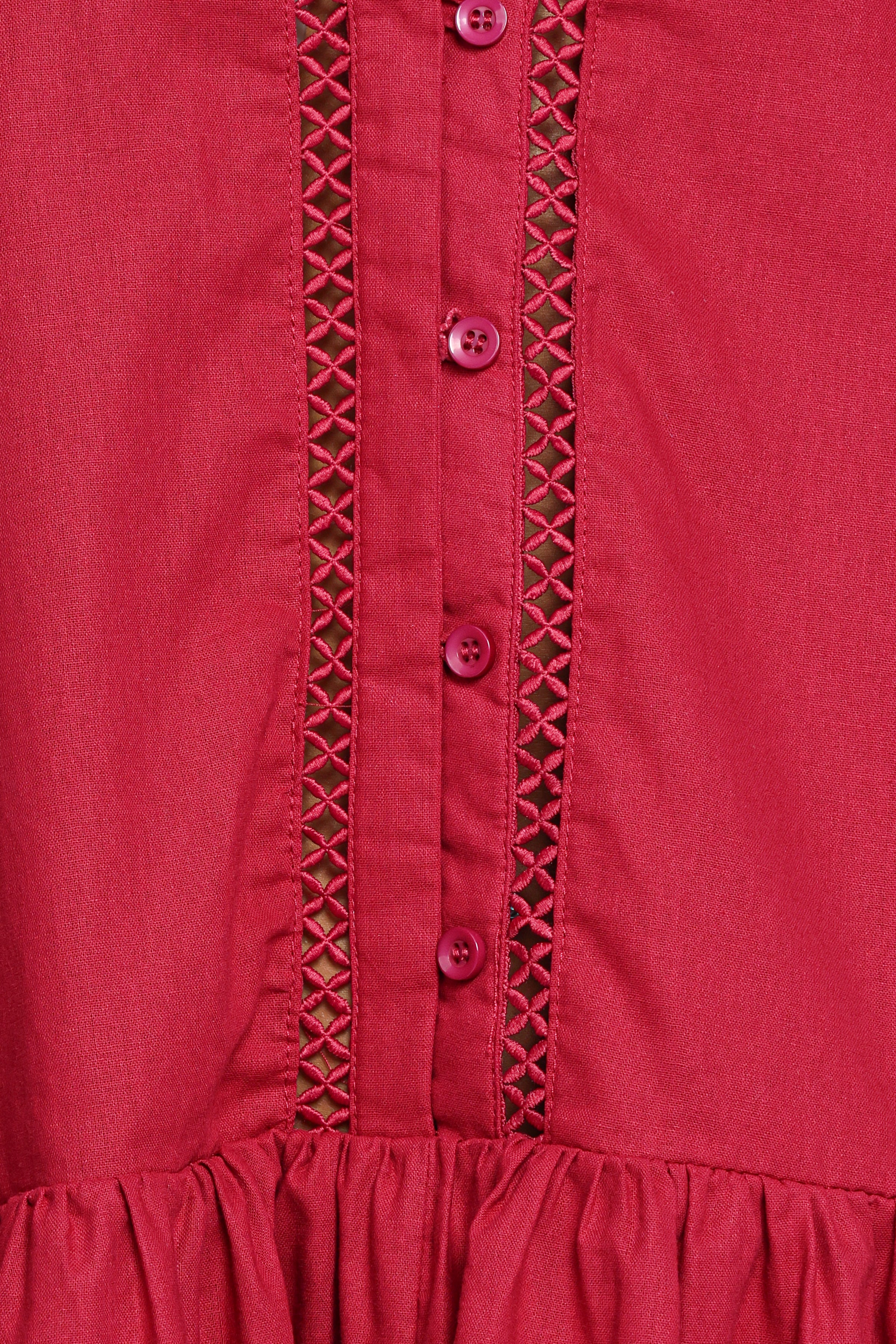 Petal and Pup USA DRESSES Hart Long Sleeve Mini Dress - Wine