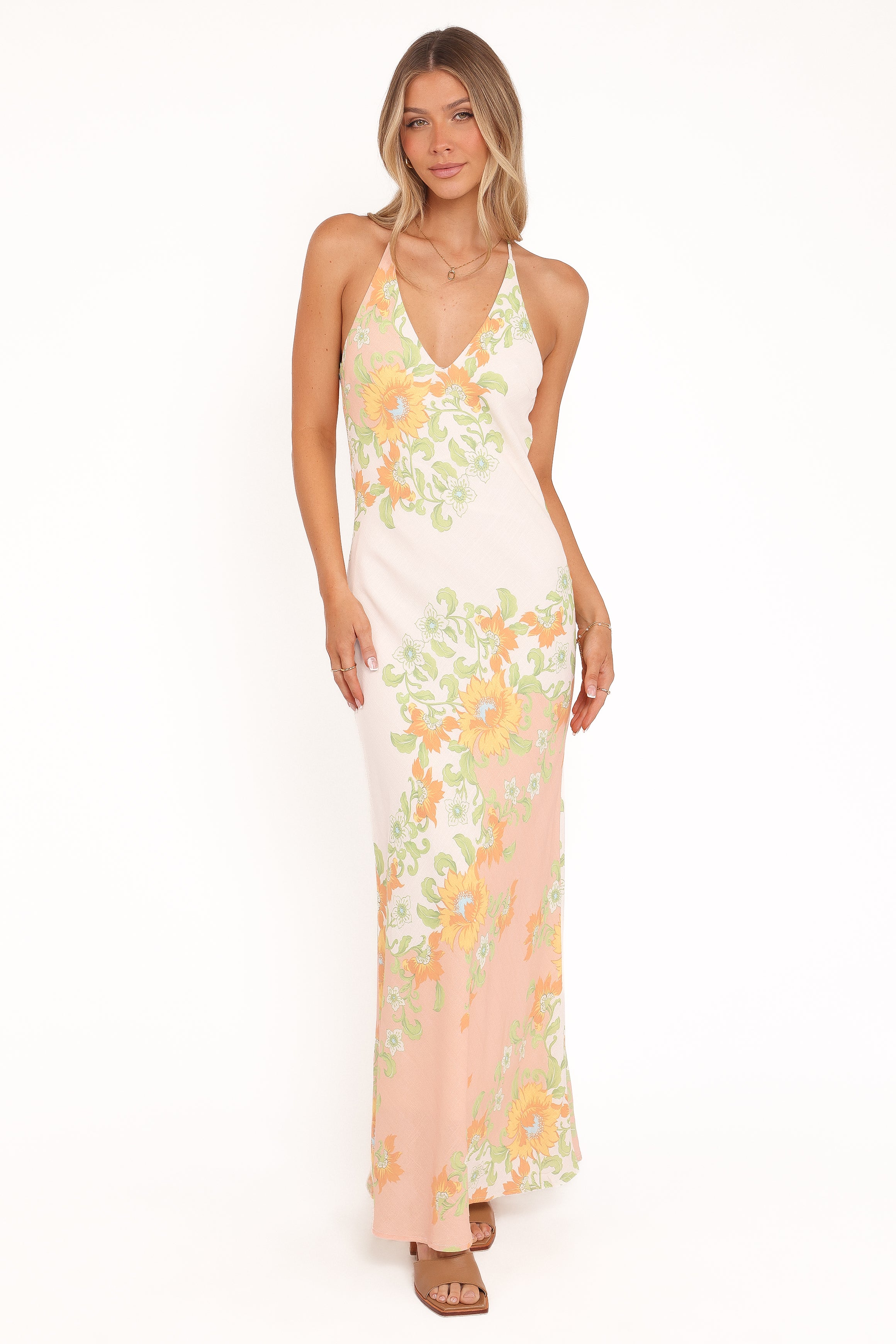 Haruki Maxi Dress - Yellow Spring Floral, XS, Petal & Pup Haruki Maxi Dress - Yellow Spring Floral, XS, Petal & Pup