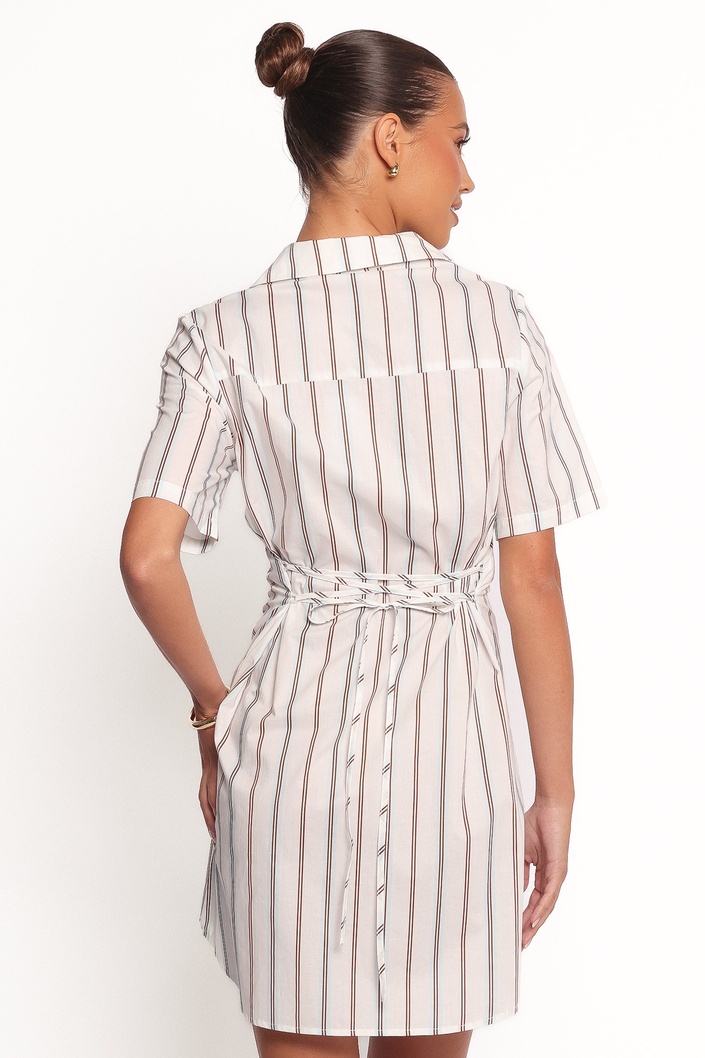 Petal and Pup USA DRESSES Hayes Mini Dress - Blue Stripe (Hold for Amazon)