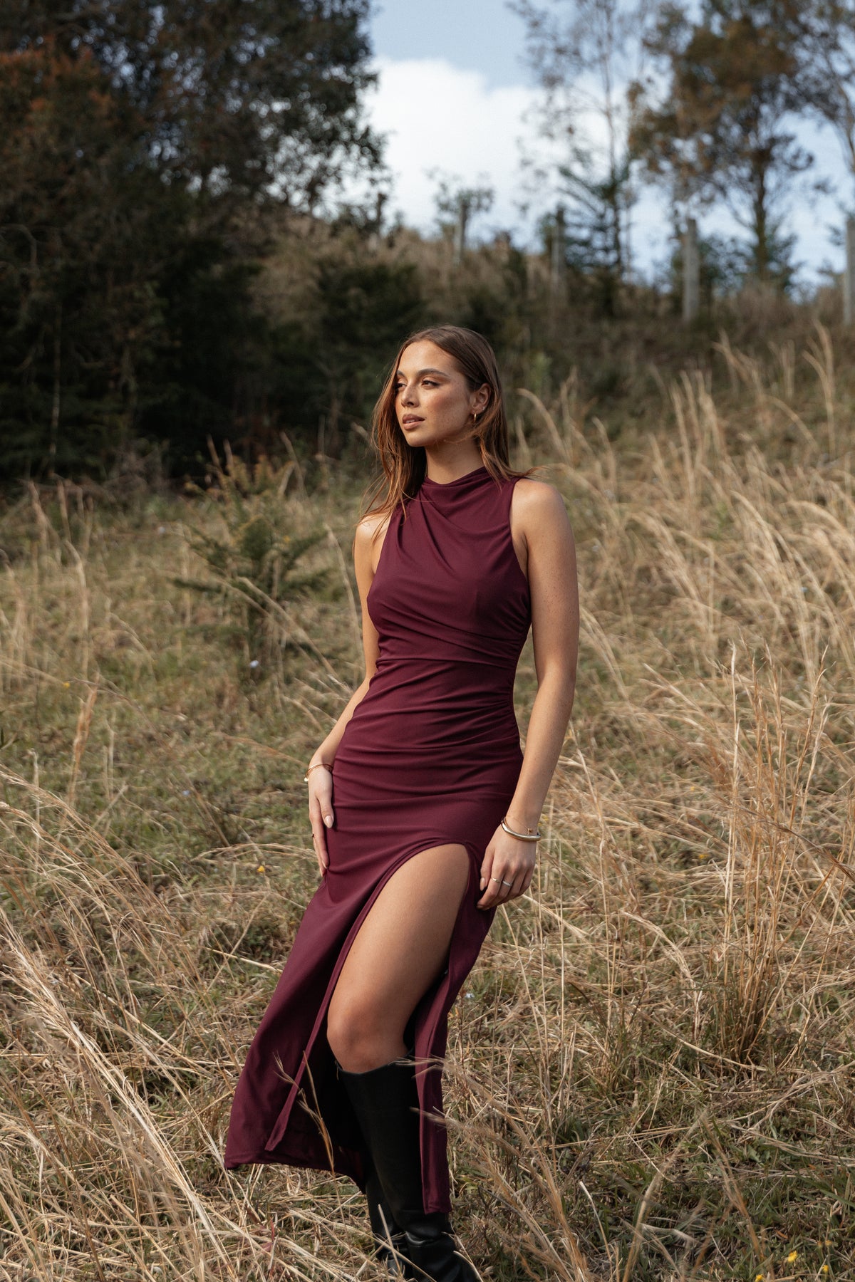 sofie maxi dress chocolate brown Faithfull - Sofie Maxi Dress Chocolate Brown