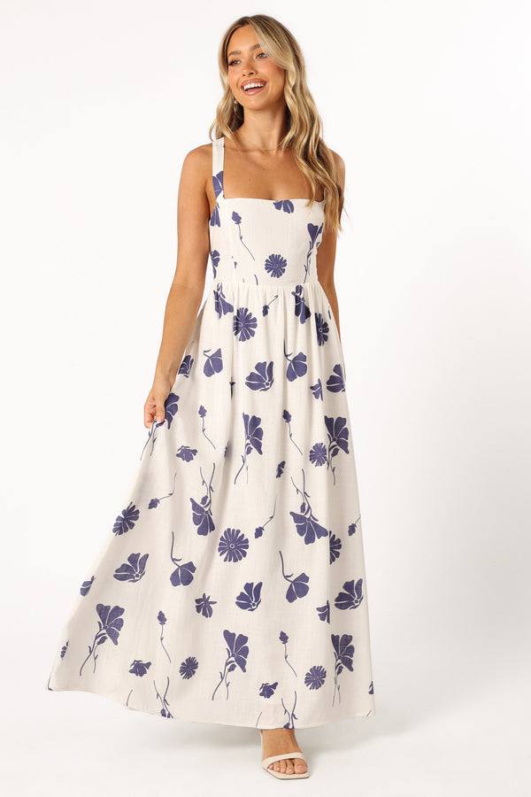 Petal and Pup USA DRESSES Hazel Maxi Dress - Navy Floral