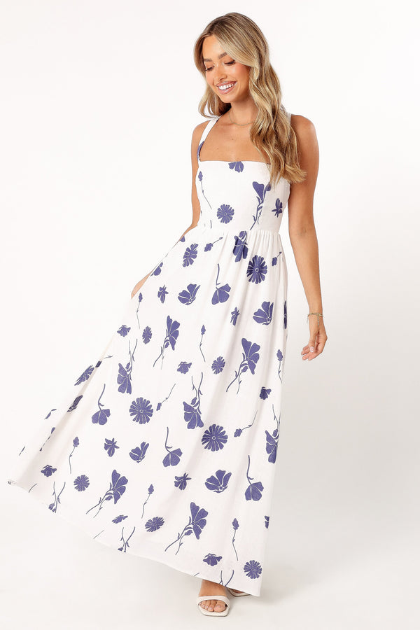 Petal and Pup USA DRESSES Hazel Maxi Dress - Navy Floral