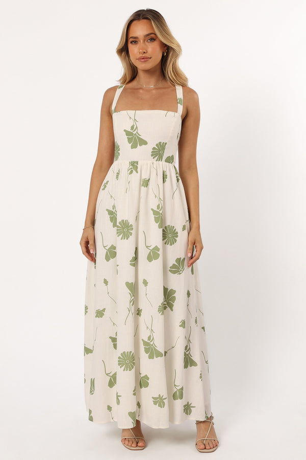 Petal and Pup USA DRESSES Hazel Maxi Dress - Sage Floral