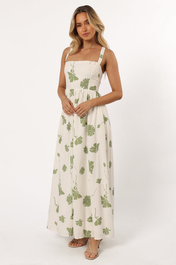 Petal and Pup USA DRESSES Hazel Maxi Dress - Sage Floral