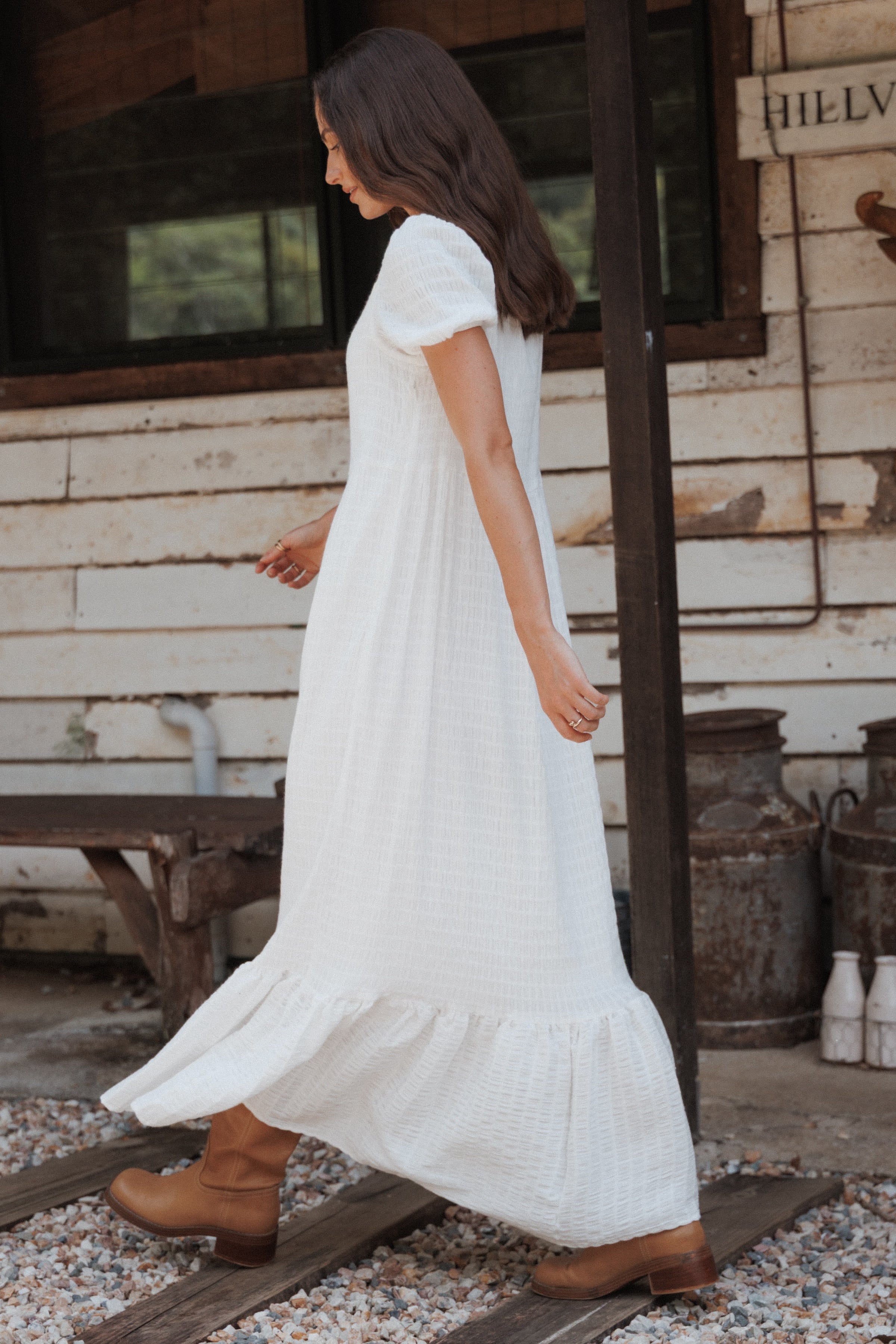 Petal and Pup USA DRESSES Hedley Maxi Dress - Ivory