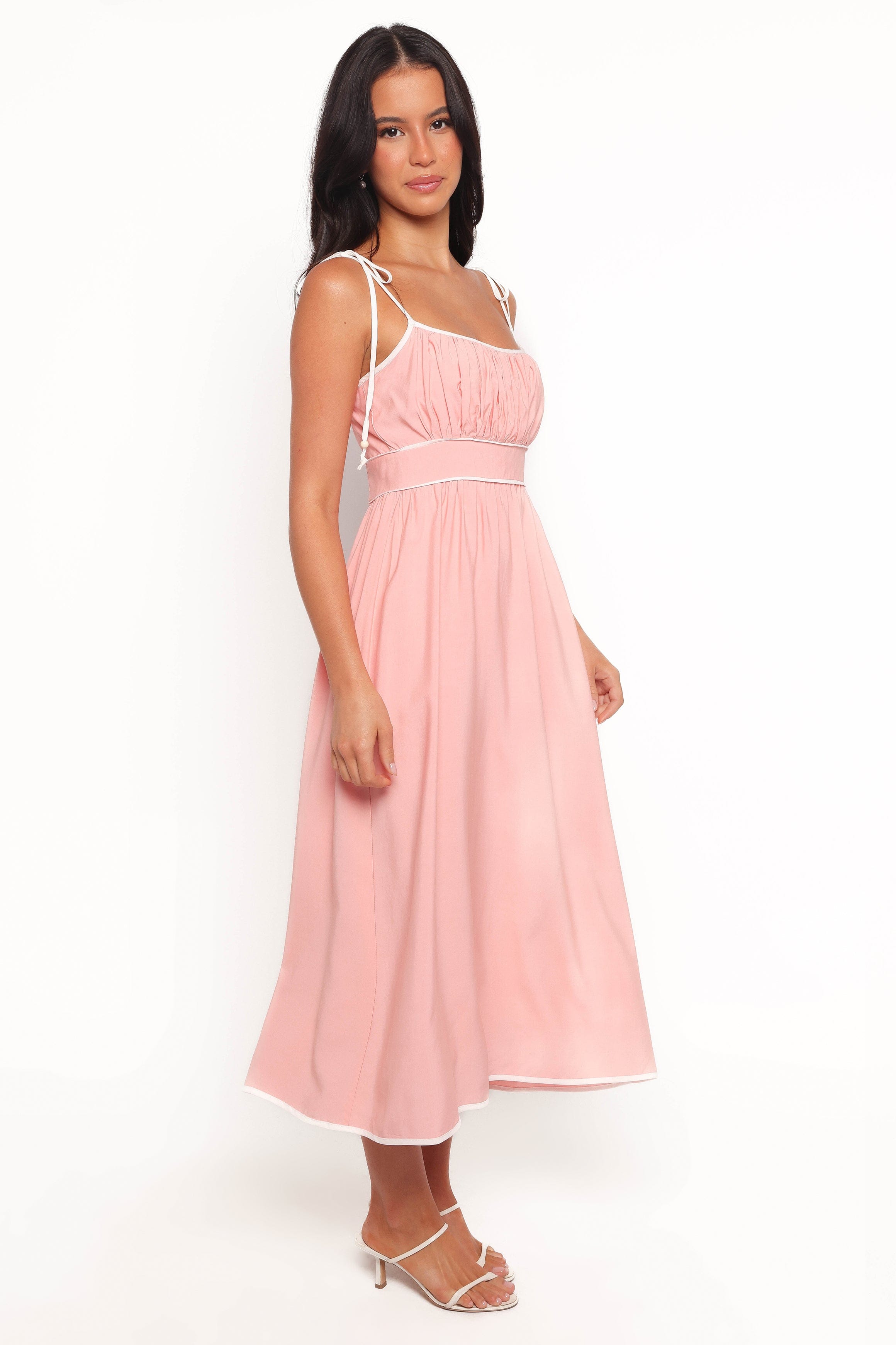 Petal and Pup USA DRESSES Henley Midi Dress - Pink (Hold for Rack)