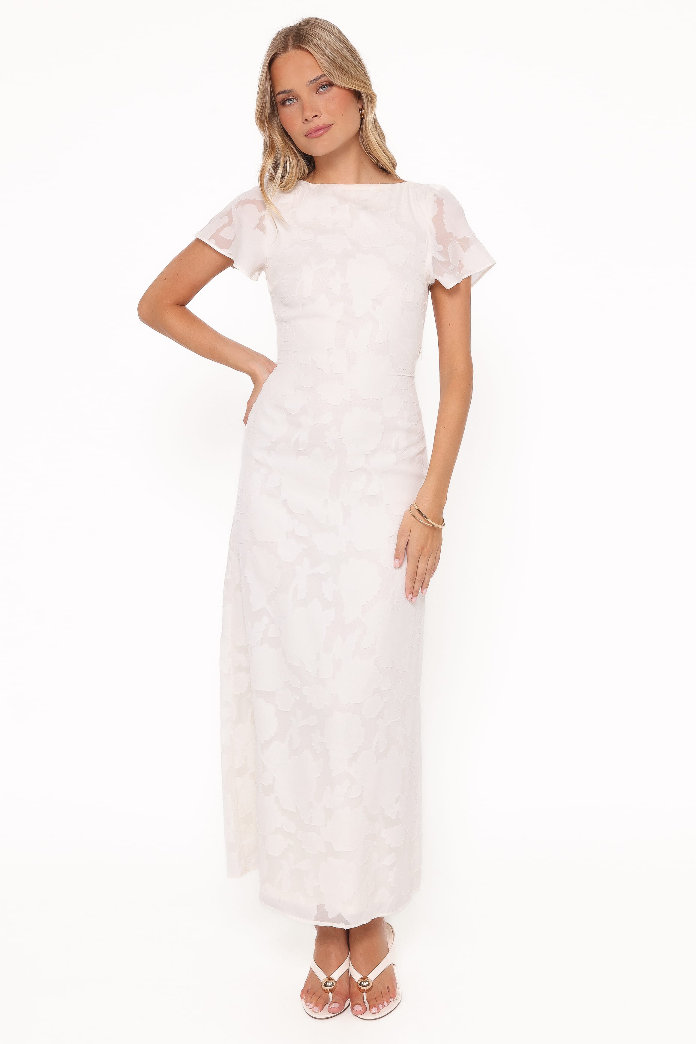 Henna Maxi Dress - Ivory L Henna Maxi Dress - Ivory L