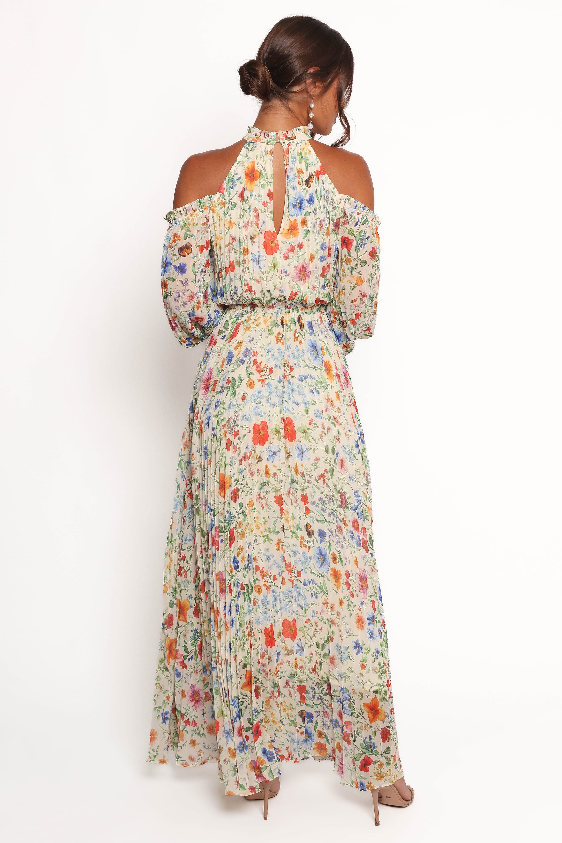 Hilary Pleated Maxi Dress - Garden Floral | Petal & Pup USA